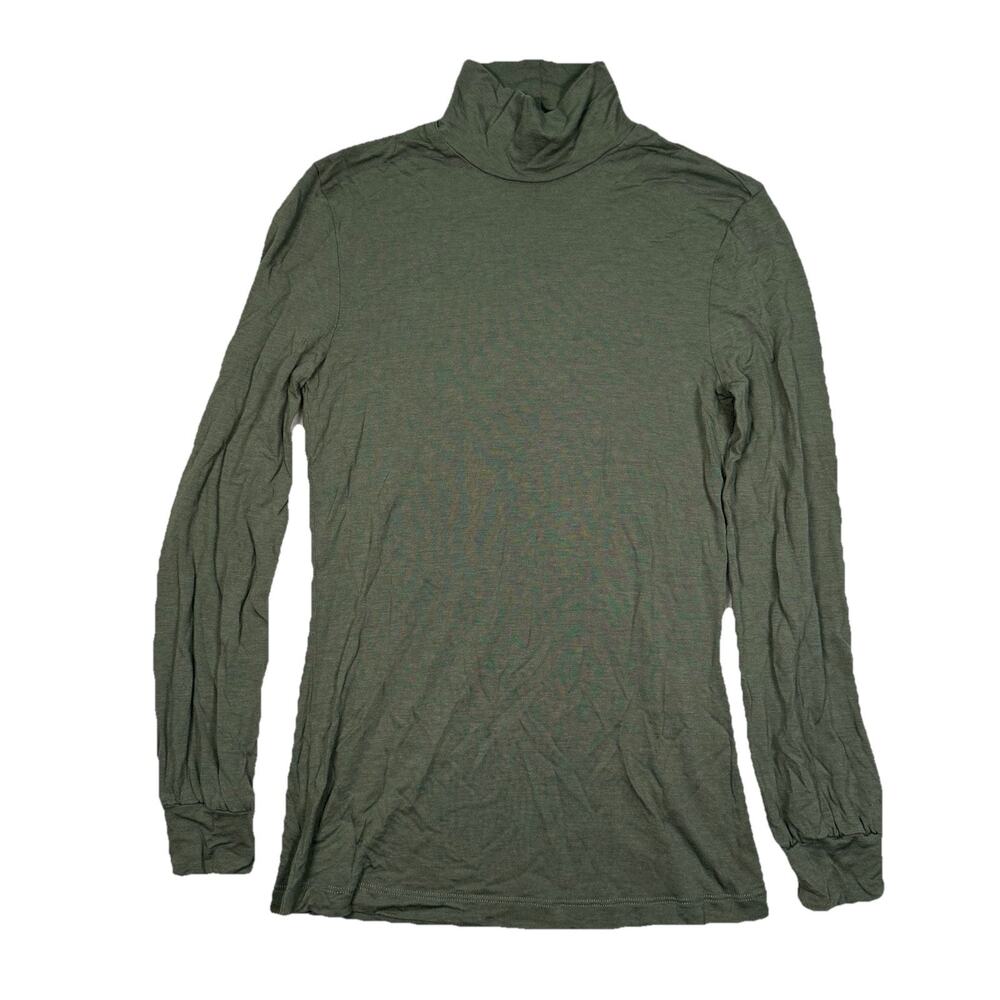 Marella Women's Green Long Sleeve High Neck Top Size Small